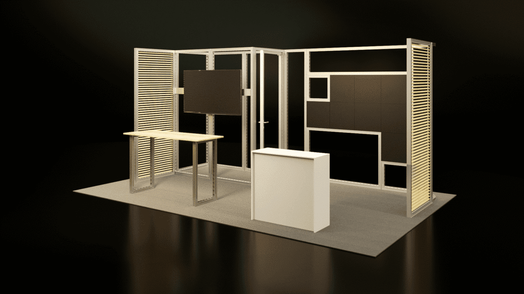 Stoisko modułowe otwarte 6m x 3m - Konstrukcja